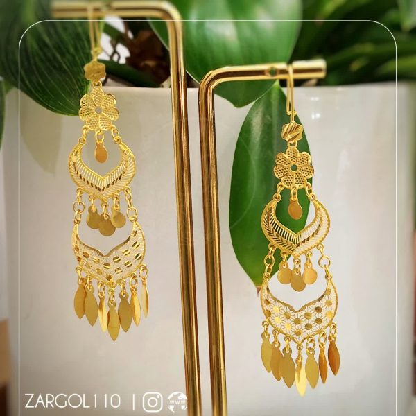 گوشواره فیوژن آویز طرح خلیج