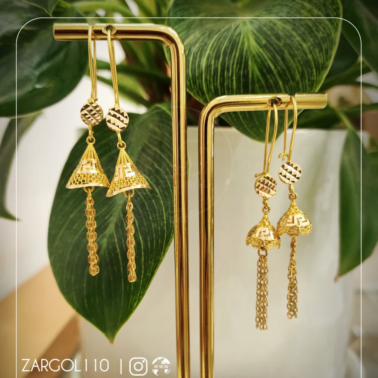 Pomegranate pendant earrings گوشواره انار